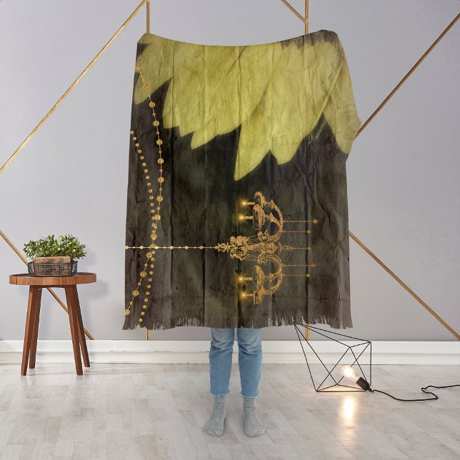 Rustic Solros Elegant Glitter Bee Filt (Skapare uppladdad)