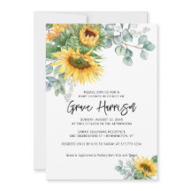 Rustic Solros Eucalyptus Greenery Baby Shower