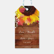 Rustic Solros Fall Wedding Gift-Märkre