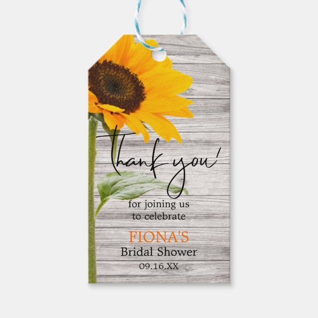 Rustic Solros Möhippa Tack Presentetikett (Framsidan)