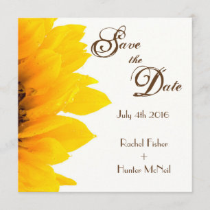 Rustic Solros Spara datumet