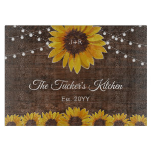 Rustic Solros String Ljus Bröllop Gift