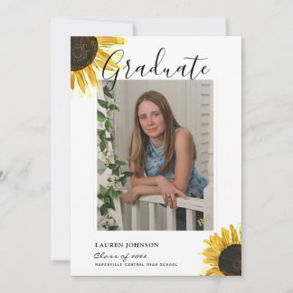 Rustic Solros Studenten Meddelande