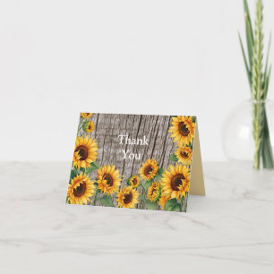Rustic Solros & Weasted Grått Barnboard Tack Kort