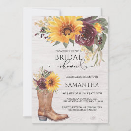 Rustic SolrosMöhippa Inbjudningar