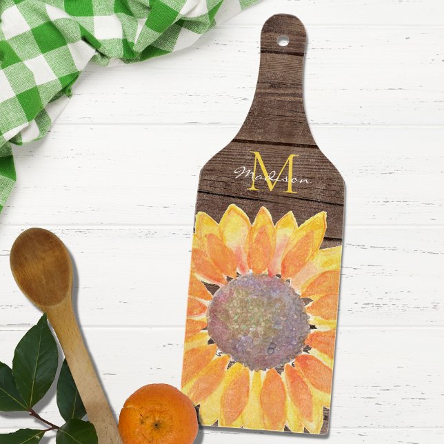 Rustic Solrosmonogram (Skapare uppladdad)