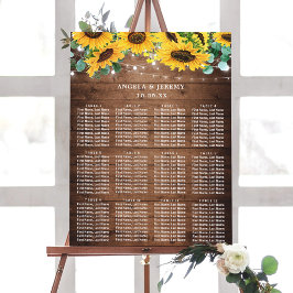 Rustic Solrossolrosdiagram Ljus Bröllop Poster