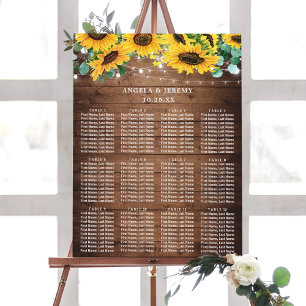 Rustic Solrossolrosdiagram Ljus Bröllop Poster