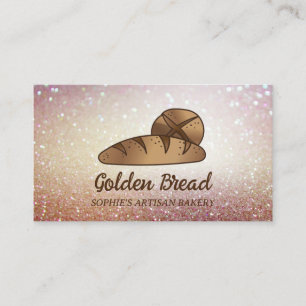 Rustic Sourdough Bread Bakery Baker Visitkort