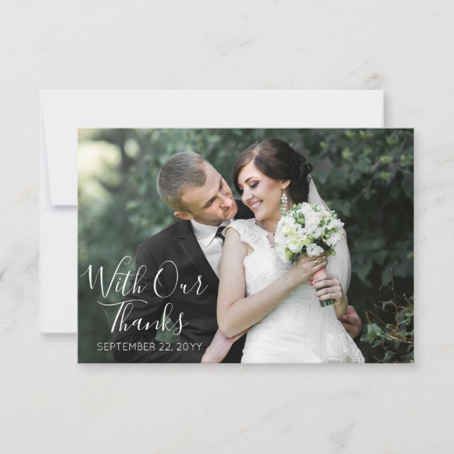 Rustic Southern Cotton & Wood Bröllop Tack (Framsida)