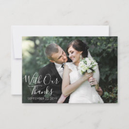 Rustic Southern Cotton & Wood Bröllop Tack Kort