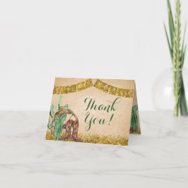 Rustic Southwest Cowboy Birthday-kort Tack Kort