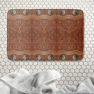 Rustic Southwest Cowboyen Westerna Land Mönster Badrumsmatta