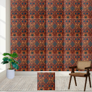 Rustic Southwest Motif Tile Kakelplatta