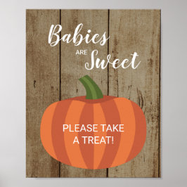 Rustic Spädbarn är en sötkolv... babyskor Poster