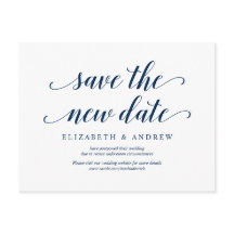 Rustic, Spara det nya datumet, marinblått, uppskju