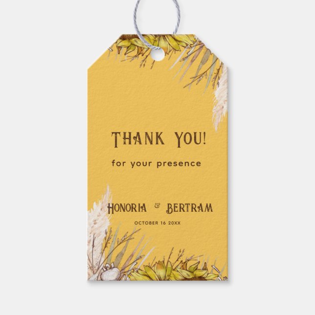 Rustic Spice Mustard Solros Möhippa Presentetikett (Framsidan)