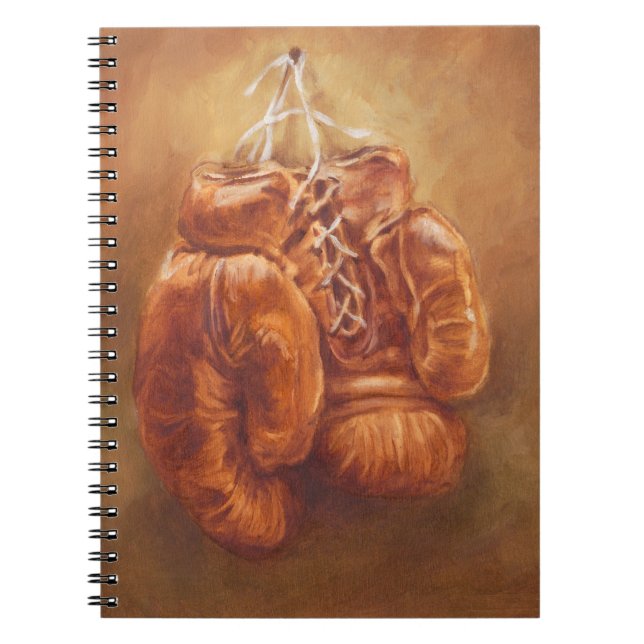Rustic Sports | Boxing Glove Anteckningsbok (Framsidan)