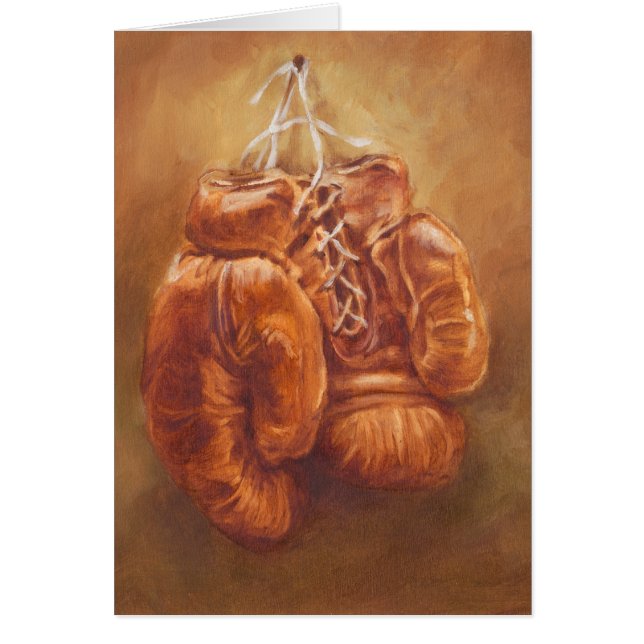Rustic Sports | Boxing Glove Hälsningskort (Framsidan)