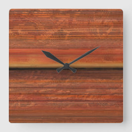 Rustic Square Wall Clock Fyrkantig Klocka