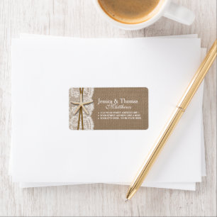 Rustic Starfish Beach Wedding Collection Adressetikett