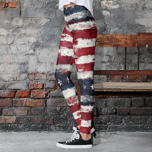Rustic Stars & Rand Patriotic Leggings