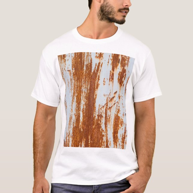 Rustic Steel: Grunge Wall Struktur T Shirt (Framsida)