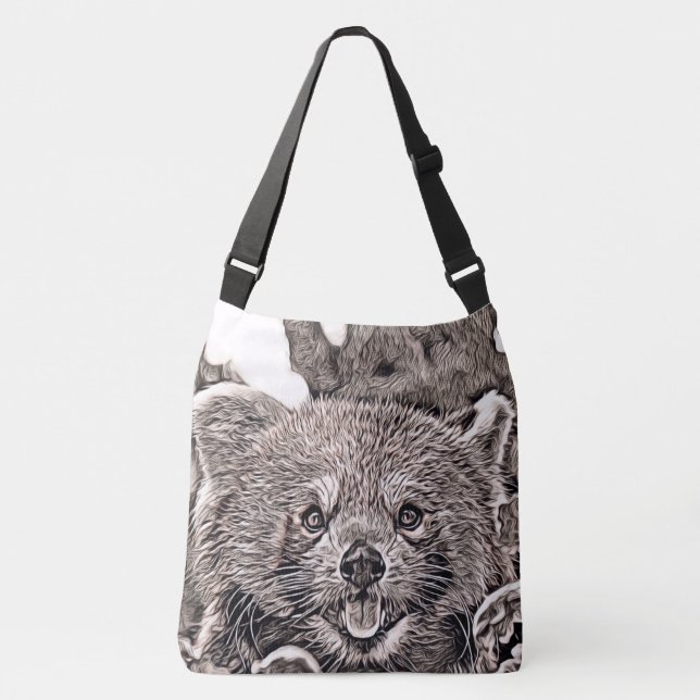 Rustic Stil - Red Panda 2 Axelväska (Framsida)