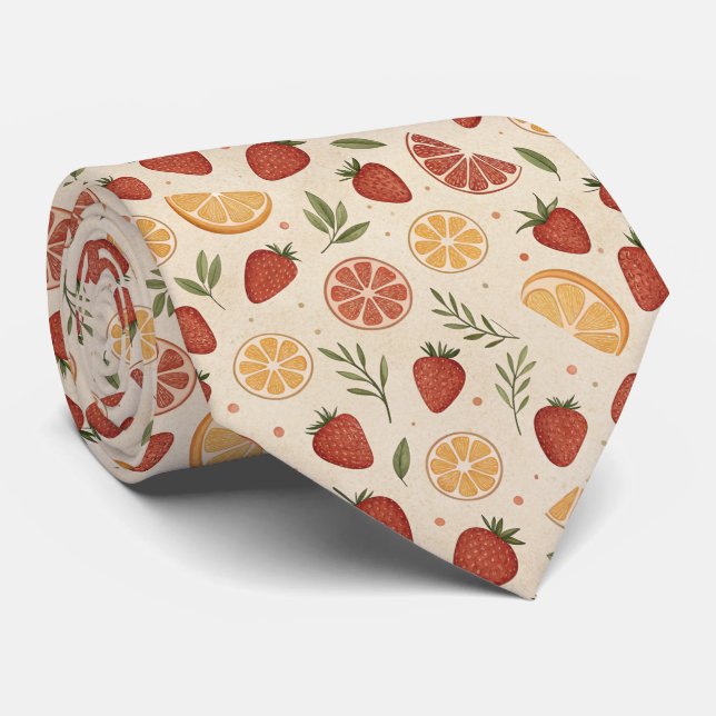 Rustic Strawberry & Citrus Earthy Pattern (2) Slips (Rullad)
