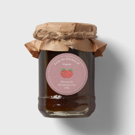 Rustic Strawberry Sylt etikett Sticker