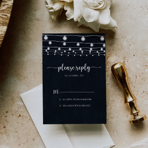 Rustic String Ljus Calligraphy OSA Kort