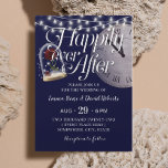 Rustic String Ljus Navy Blue Fairytale Bröllop Inbjudningar<br><div class="desc">Rustic String Ljus Navy Blue Fairytale bröllopsinbjudningar.</div>