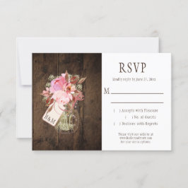 Rustic String Ljus Rosa Mason Burk OSA Kort