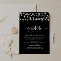 Rustic String Ljus vi fortfarande gör Vow Renewal