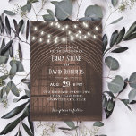 Rustic String Ljus Vintage Barn Bröllop Inbjudningar<br><div class="desc">Rustic String Ljus Vintage Barn Bröllopsinbjudningar.</div>