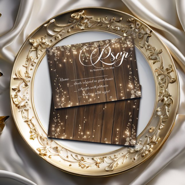 Rustic String Ljus White Blommigt Bröllop OSA (Skapare uppladdad)