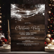 Rustic String Ljus Wood jul Party