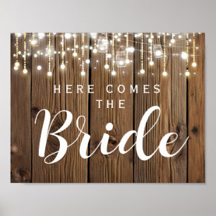 Rustic String of ljus kommer hit Poster