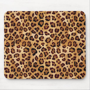 Rustic Struktur Leopard Skriv ut Musmatta