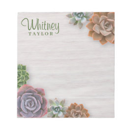 Rustic Succulents Anteckningsblock