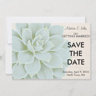 Rustic Succult Save the Date Spara Datumet