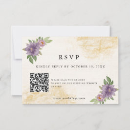 Rustic Summer aesthetic Wildflower Wedding OSA Kort