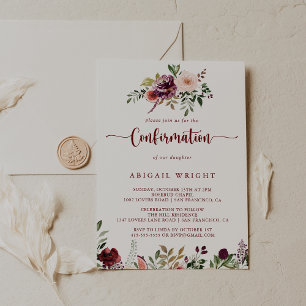 Rustic Summer Blommigt Calligraphy Bekräftelse Inbjudningar