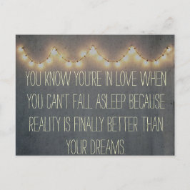 Rustic Summer Fairy Ljus inspirational Kärlek Vykort