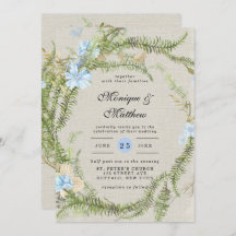 Rustic Summer Fern Wandan Bröllop