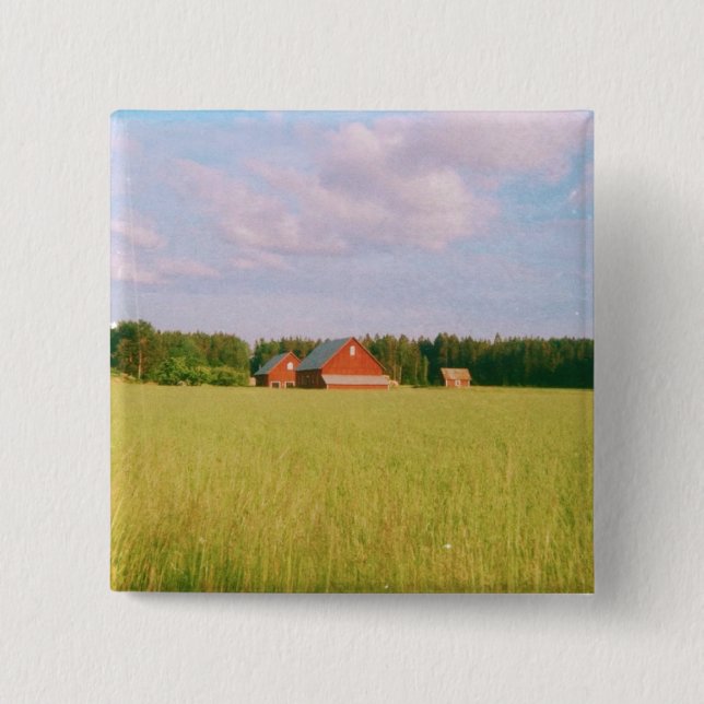 Rustic summer field, Helsingia, Sweden Knapp (Framsida)