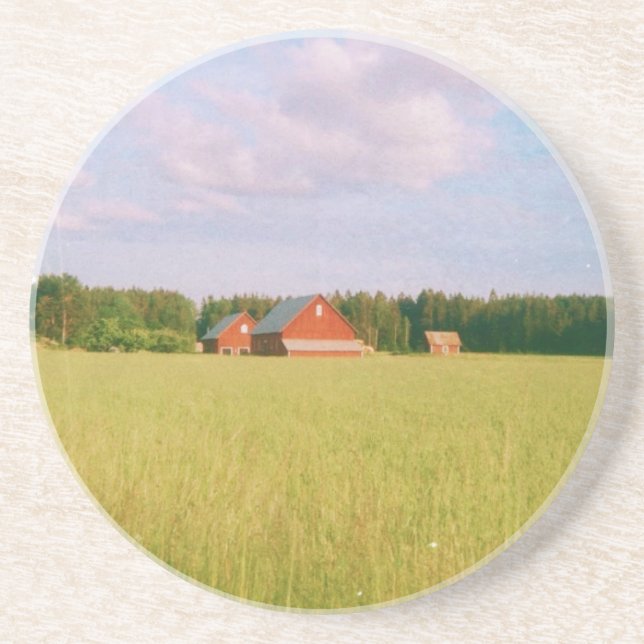 Rustic summer field, Helsingia, Sweden Underlägg (Framsidan)