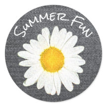 Rustic Summer Roligt Daisy Flower Personlig Grått