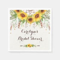 Rustic Sunblommor Boho Dream Catcher Shower Party