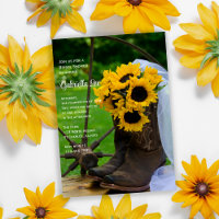 Rustic Sunblommor CowboyBoots Ranch Möhippa